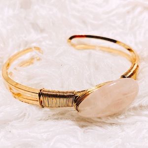 Rose Quartz Cuff Bracelet